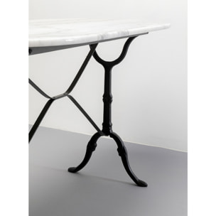 Table Bistrot 120x60cm marbre blanc Kare Design