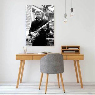 Tableau johnny hallyday et sa guitare en 1963 Tableau alu Dibond