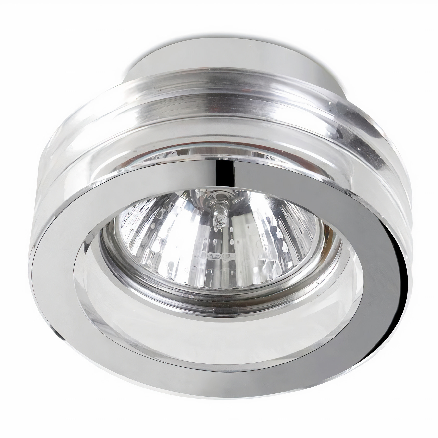 LEDS·C4 Downlight Eis Gu5.3 50 Cromo Transparente 12Vac Ip54