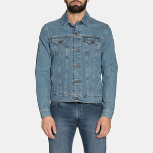 GIACCA DI JEANS DA UOMO MOD. TRUCKER IN DENIM STRETCH