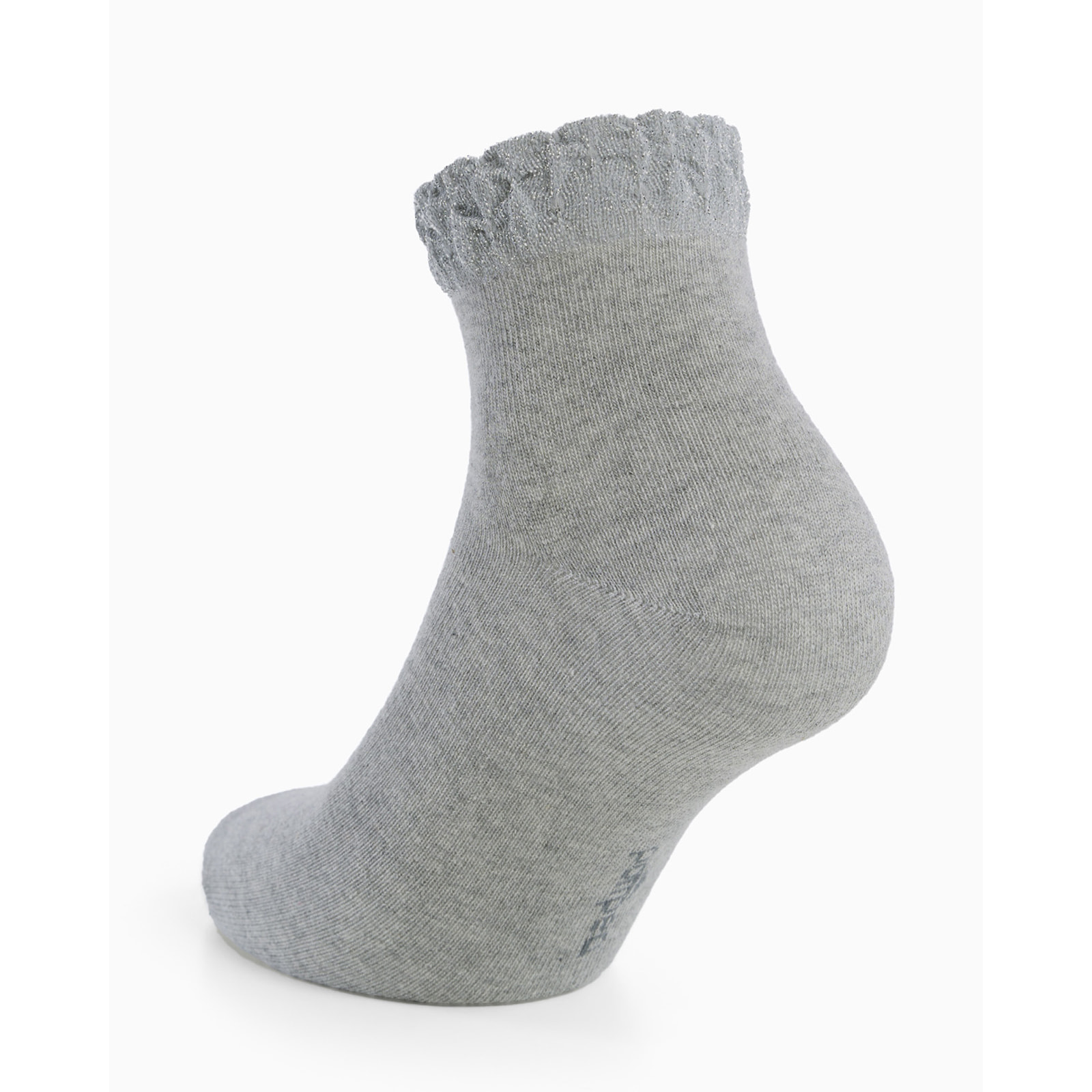 Calza Tosca con bordo in lamè goffrato