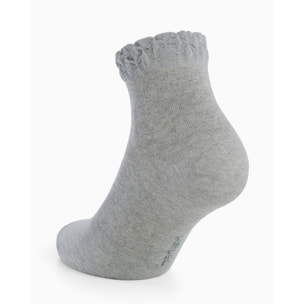 Calza Tosca con bordo in lamè goffrato