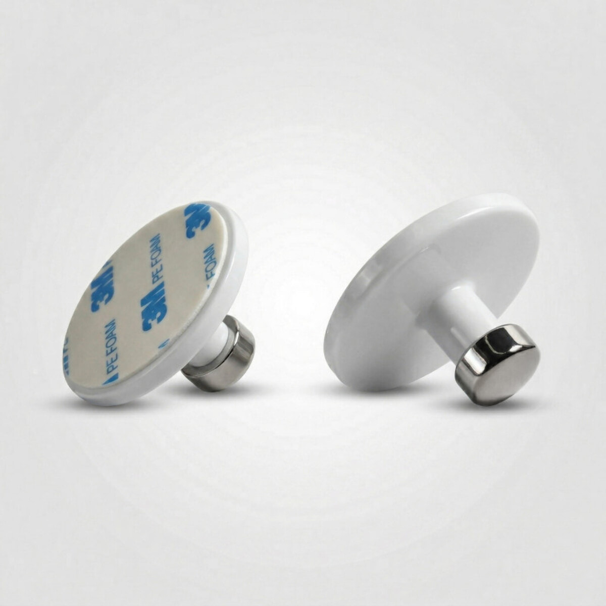 Crochet mural pour serviette BOWL Blanc & Argent Spirella