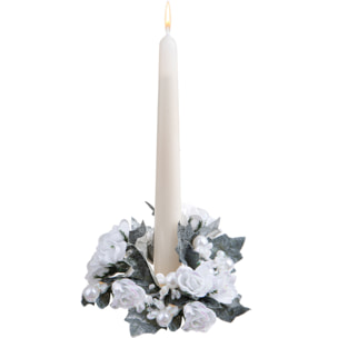 Girocandela rose con perle - Pezzi 24 - BIANCO - Bianchi Dino SpA