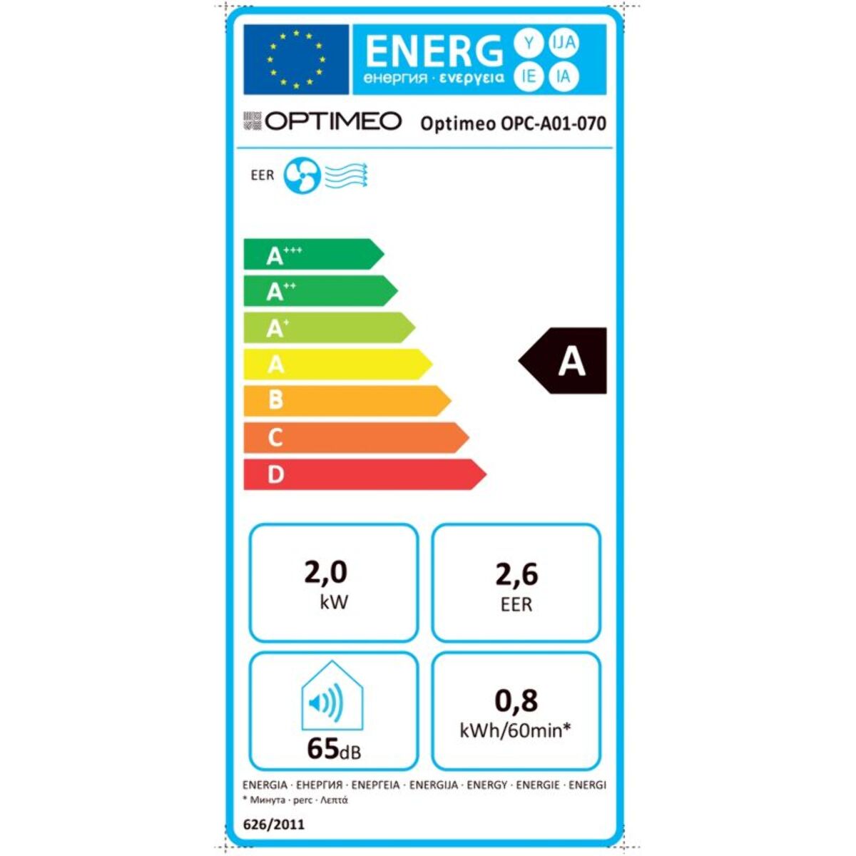 Climatiseur OPTIMEO OPC-A01-070