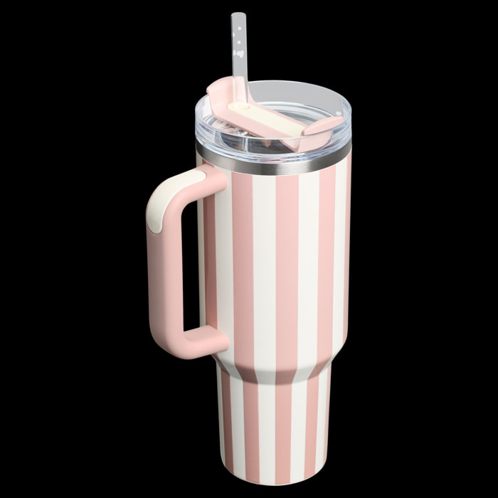 Botella de agua Isotermica - 1,18L - QUENCHER® H2.O FLOWSTATE™ TUMBLER - Peach Whip Cabana Gloss