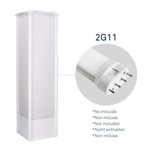 LEDS·C4 Baliza Ip44 Mark 2G11 55W Blanco