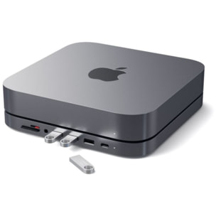 Adaptateur USB SATECHI USB-C pour Mac mini gris
