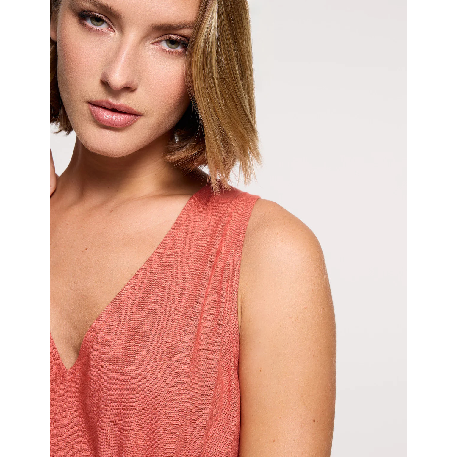 Vestido Midi Rojo Teja - Marilis