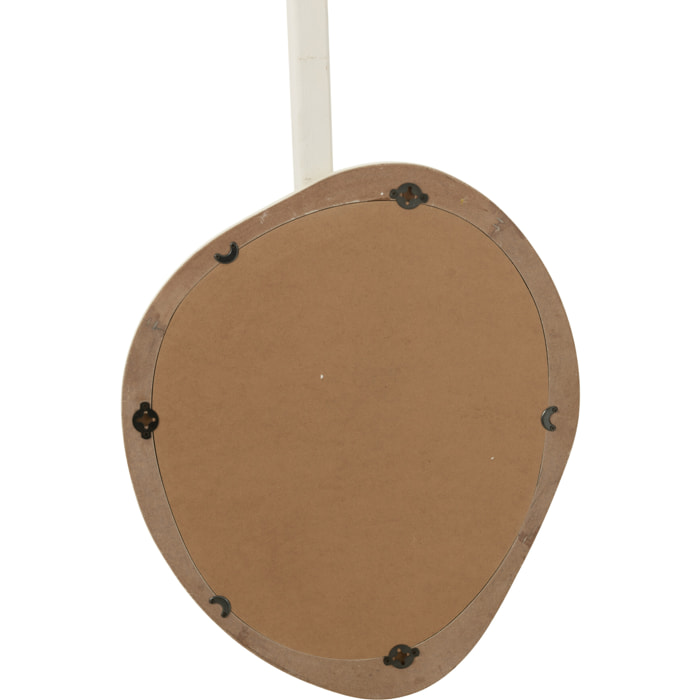 J-Line Miroir Mural Moderna Mdf/Miroir Blanc Small