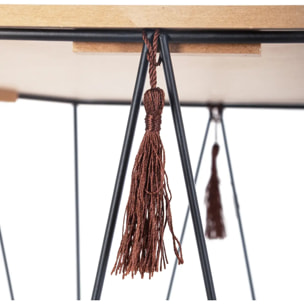 Table d'appoint "Kumi" noir 40x38cm