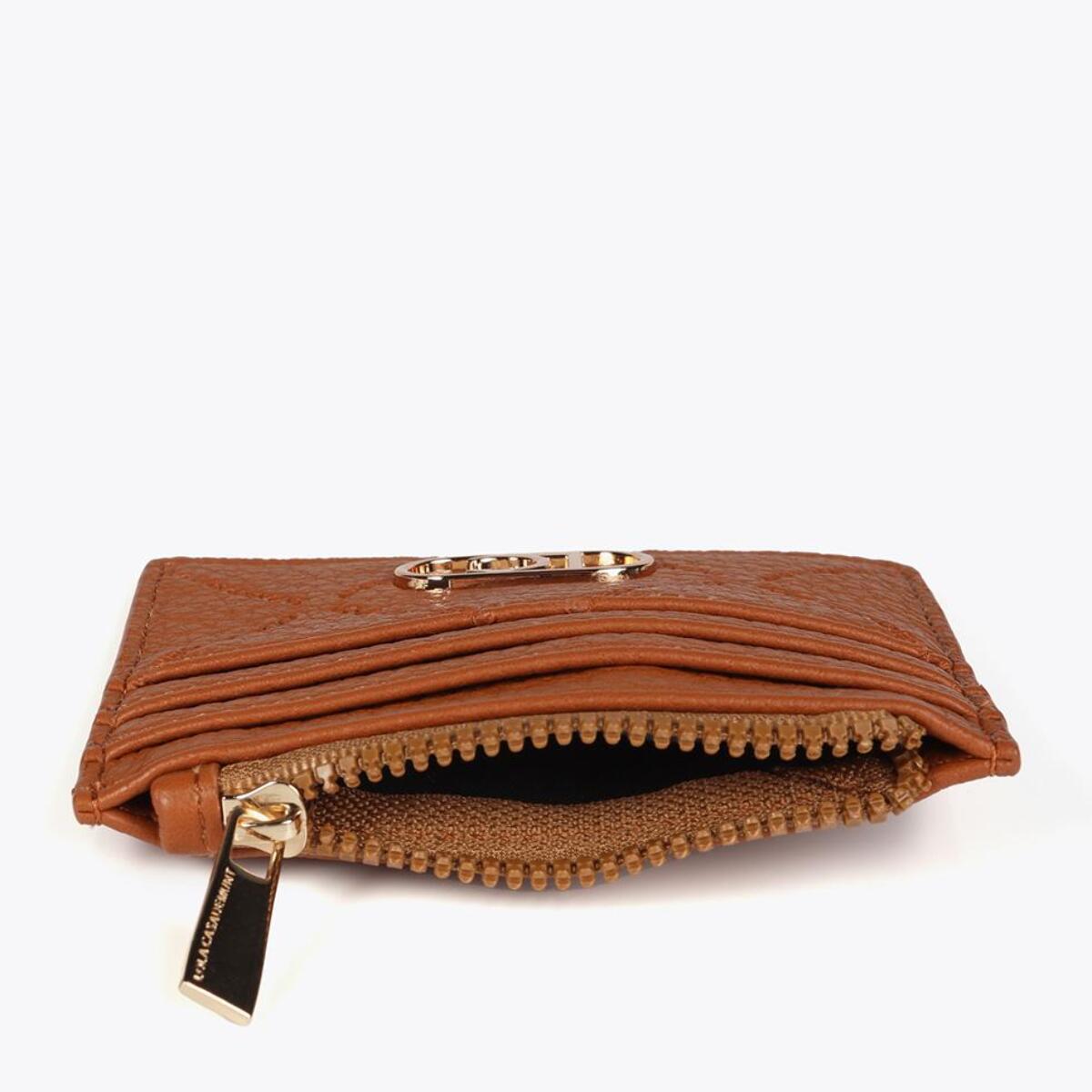 Portatessere monogramma a rombi