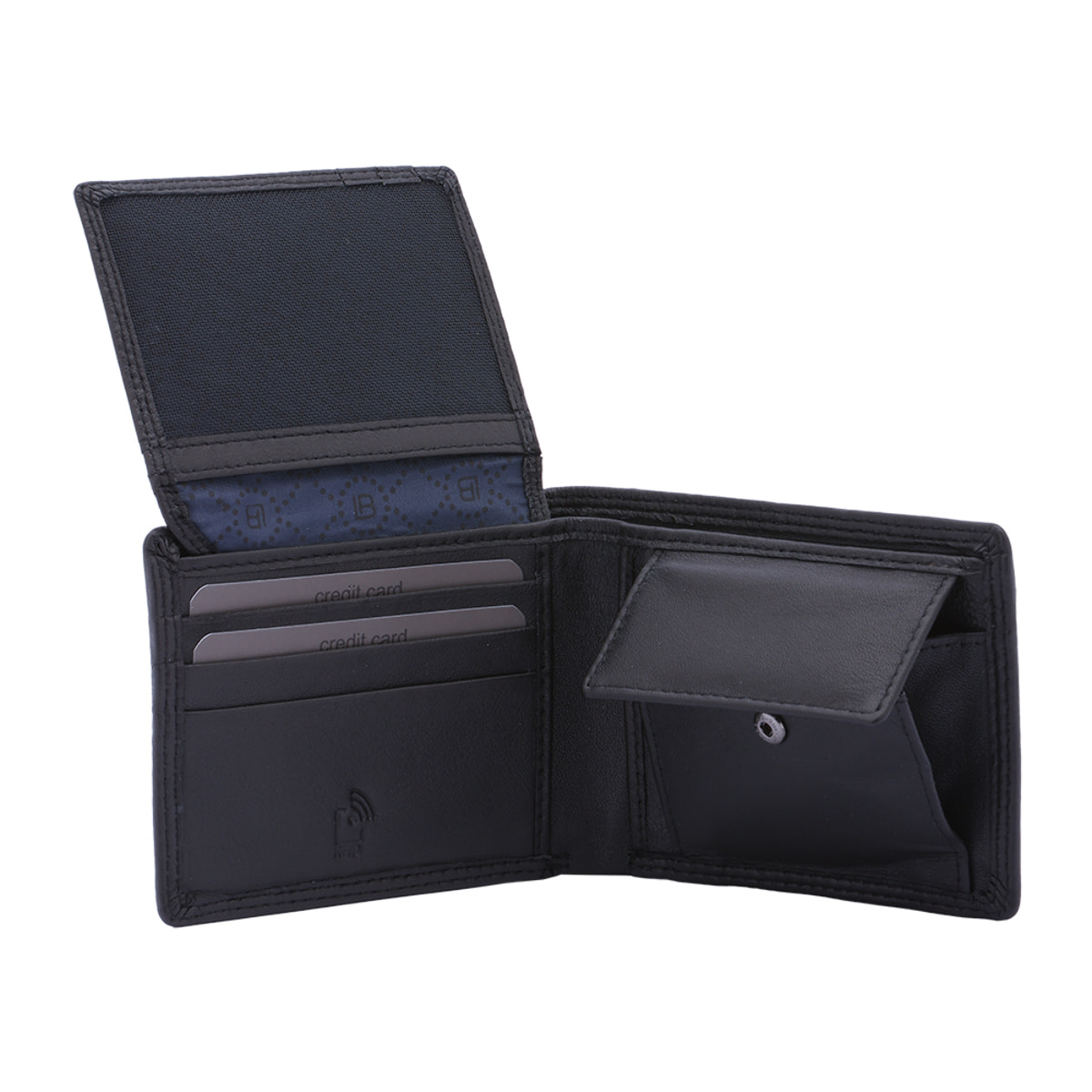 Portafoglio  da uomo In Vera pelle Made in Italy 8,5x11x2,5 cm