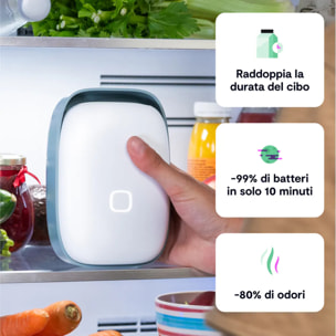 Shelfy, purificatore per frigorifero che riduce cattivi odori, batteri ed estende la freschezza del cibo