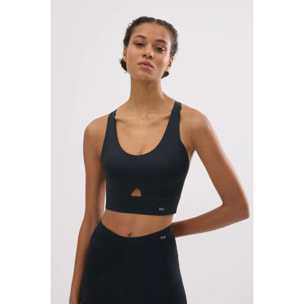 Reggiseno sportivo compressivo nero