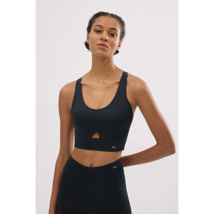 Reggiseno sportivo compressivo nero
