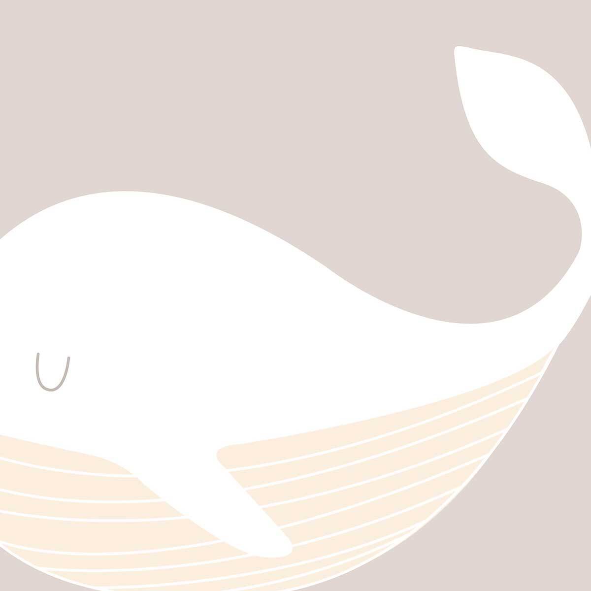 Affiche enfant baleine oh Affiche sous cadre noir