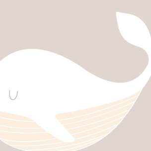 Affiche enfant baleine oh Affiche sous cadre noir