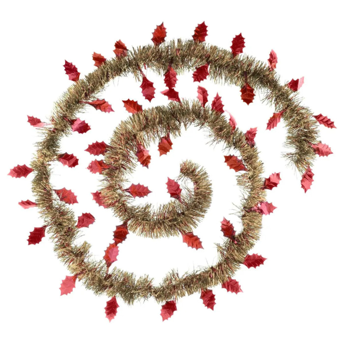 Guirlande feuilles frosty 15cmx2m 4 plis soir de Noël