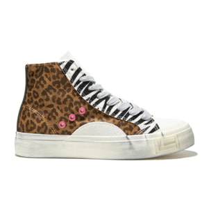 Zapatillas Altas de Mujer Half Moon High en Leopardo D.Franklin