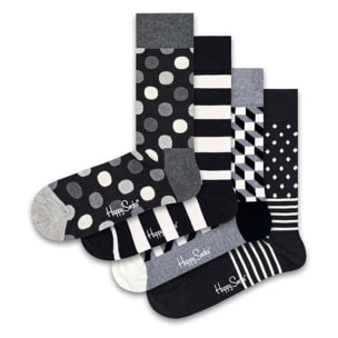 Calcetines 4- blanco y negro happyHappysockss