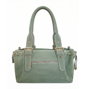 Borsa a mano da donna Made in Italy - Modello Lumena Lux - 100% pelle - 20.0 x 21.0 x 33.0 cm
