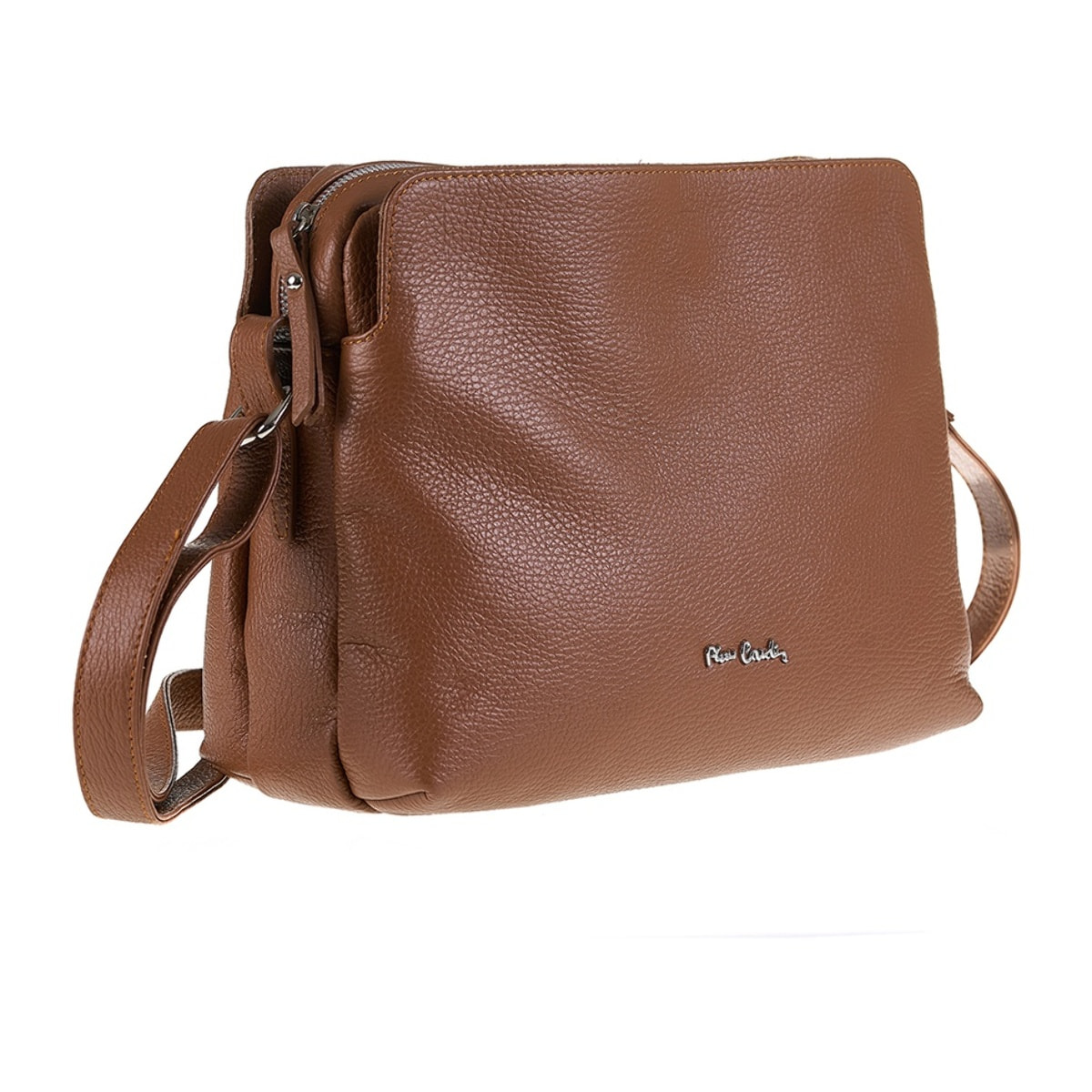 Borsa a tracolla da donna Made in Italy - Modello Aralia Lux - 100% pelle - 30.0 x 23.0 x 13.0 cm