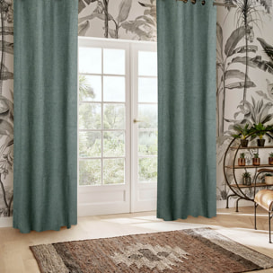 Rideau en maille "Wild" vert tilleul 140x260cm