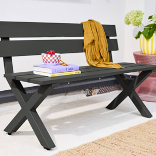 Banc de jardin aluminium 2 places TERRALU