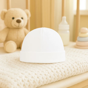 Gorro Nacimiento Blanco Talla Nac