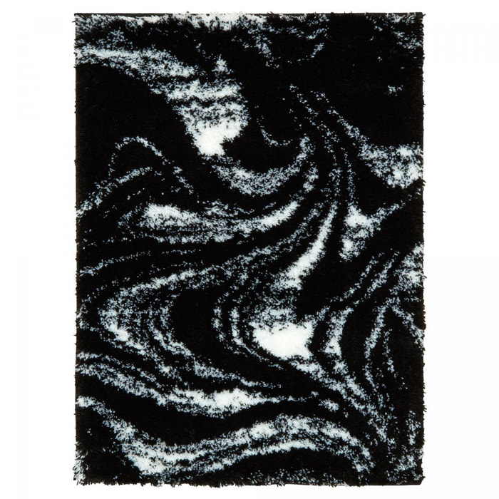 Tapis shaggy tissé motif abstrait KEBE