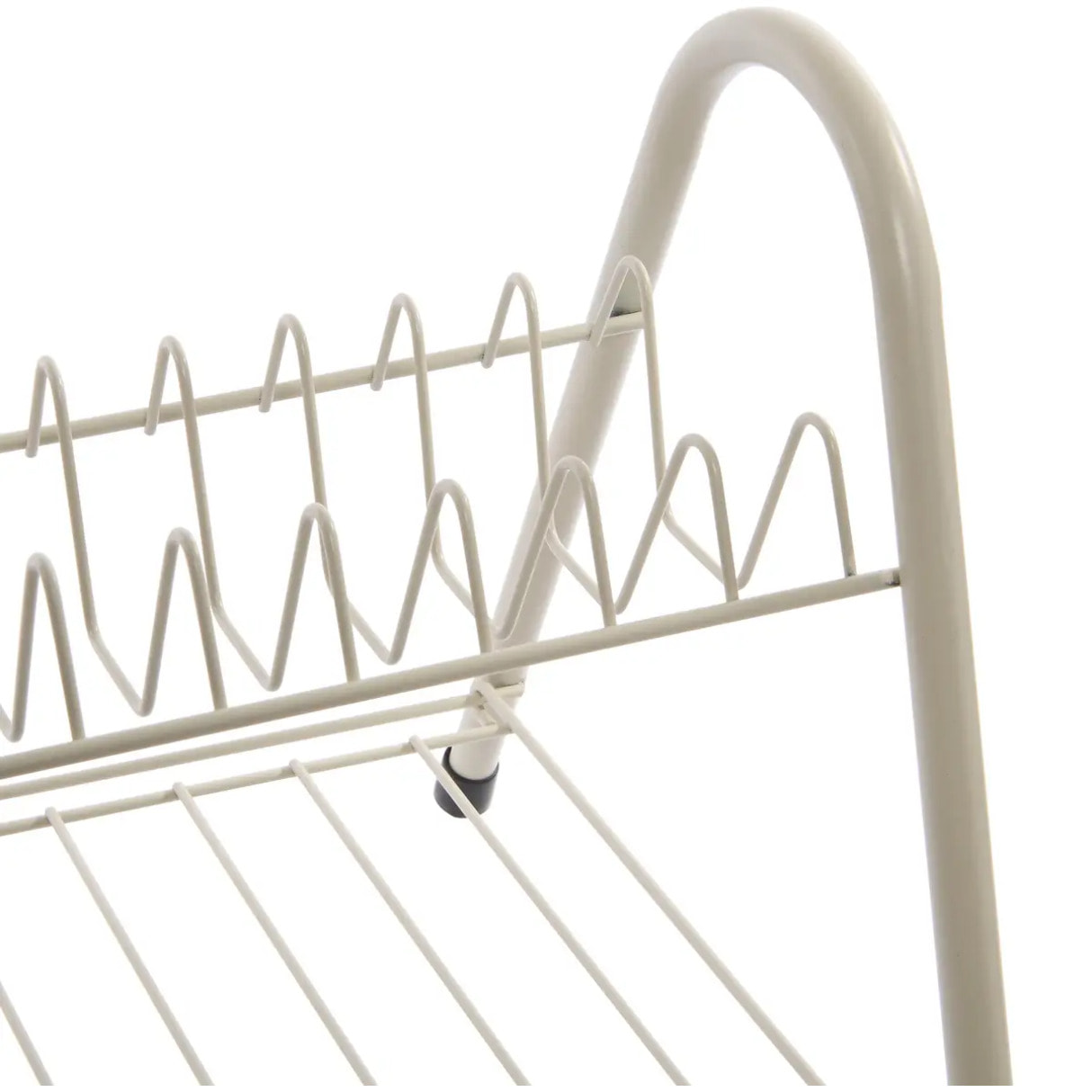 Égouttoir 2 niveaux Essentiels forme vague beige