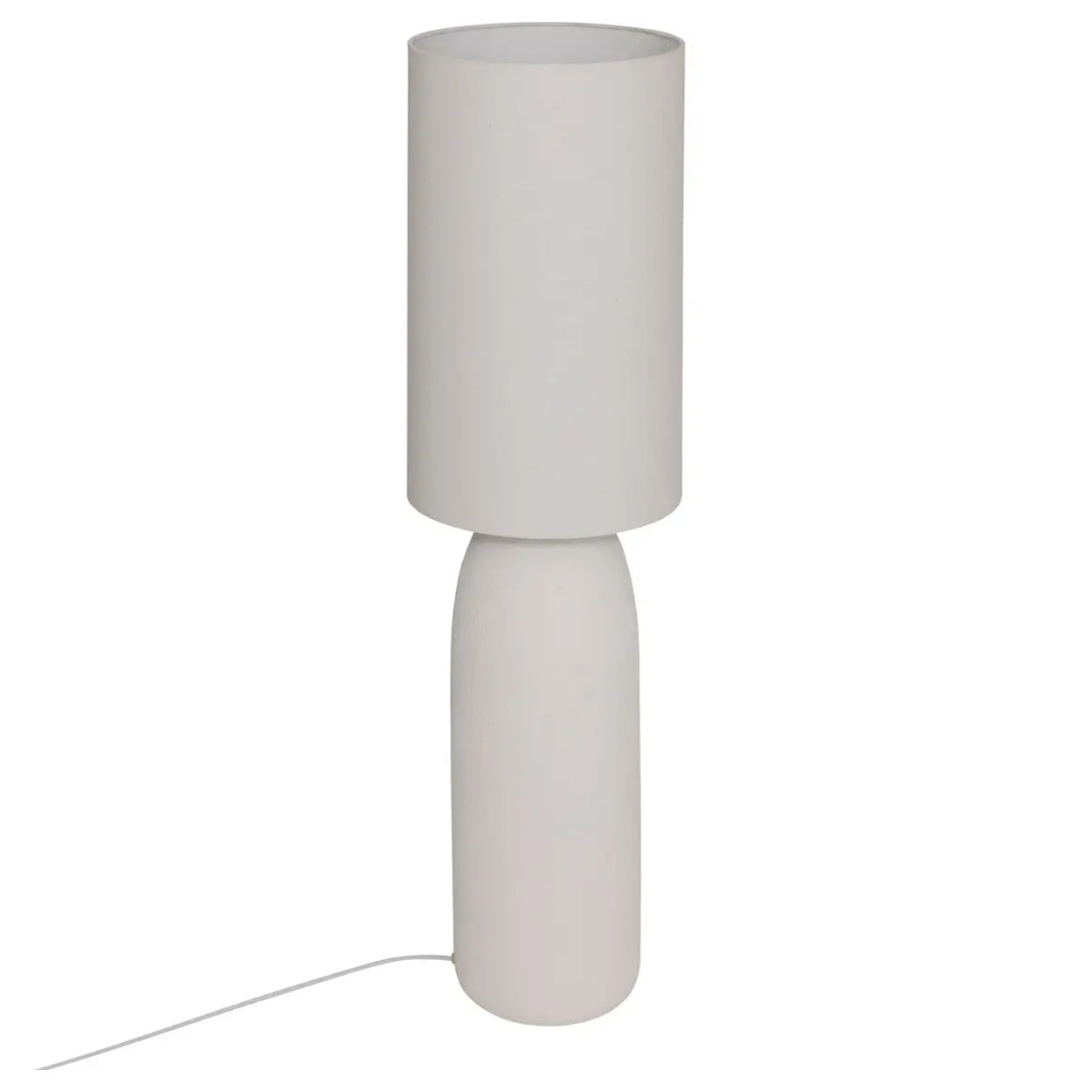 Lampadaire droit secteur Keyah gris H111cm