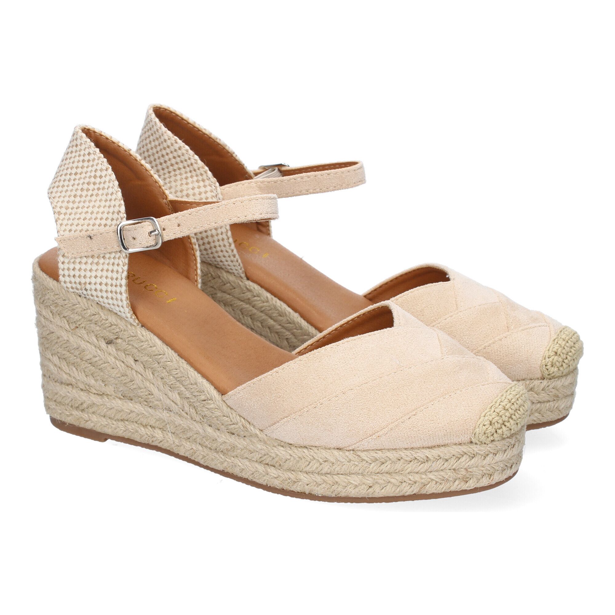 Sandalia de Cuña de Yute para Mujer, Comodo y Elegante, Diseño Moderno