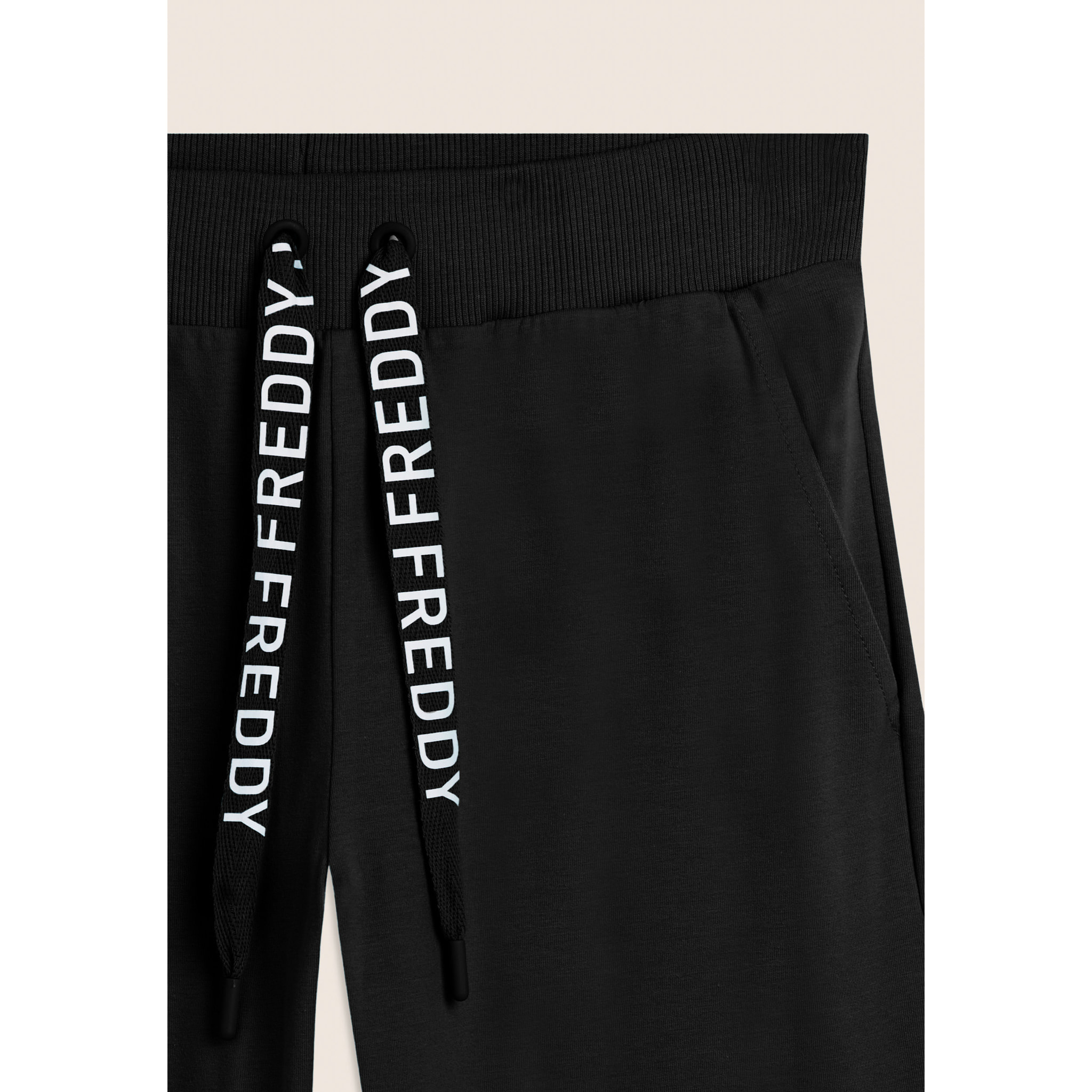 Pantaloni Corsaro con Fondo Stondato e Logo FREDDY