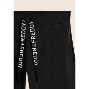 Pantaloni Corsaro con Fondo Stondato e Logo FREDDY