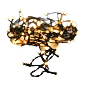 guirnaldas con 120 luces led en blanco cálido - cable 3m