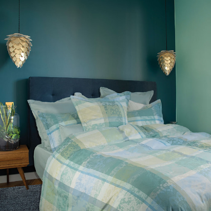 Housse de couette Mille dentelles turquoise