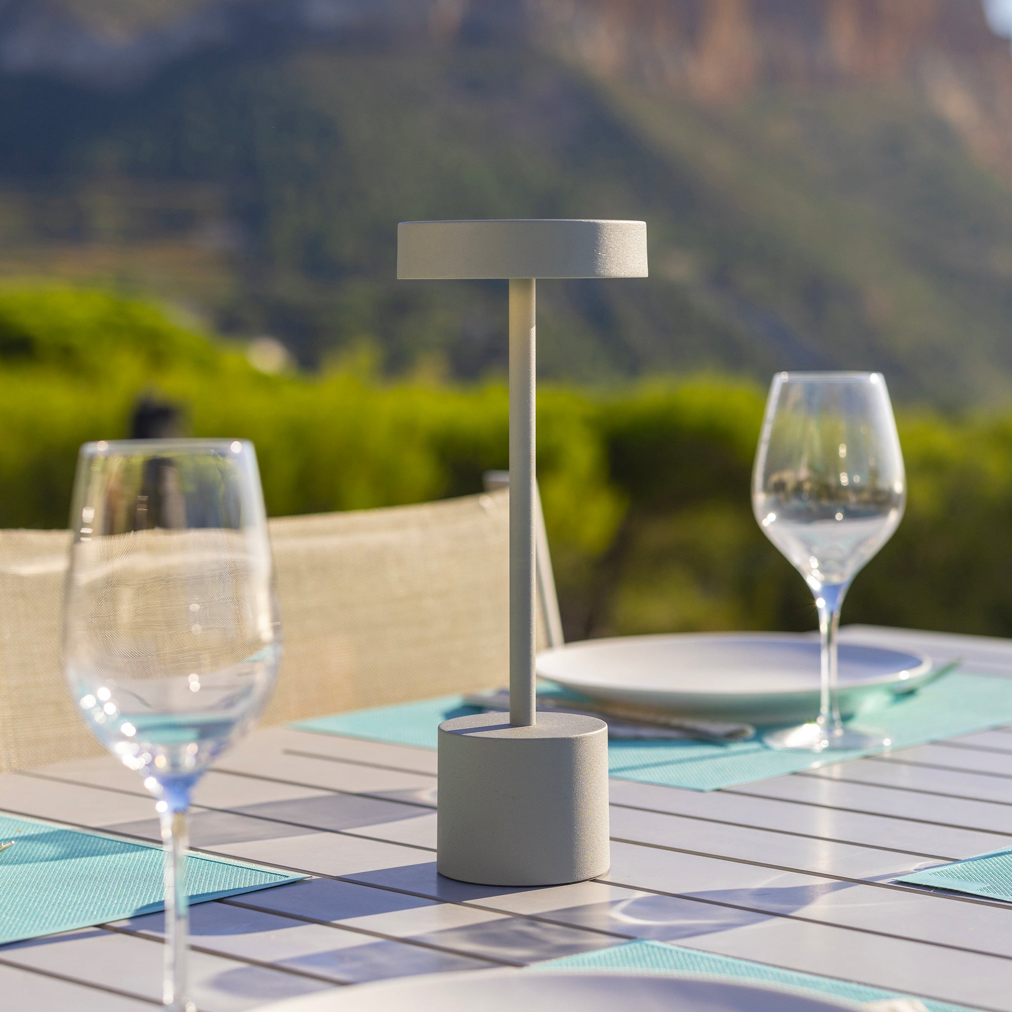 Lampe de table sans fil touch ROBY GREY