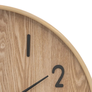 Horloge Ivana bois clair D55cm