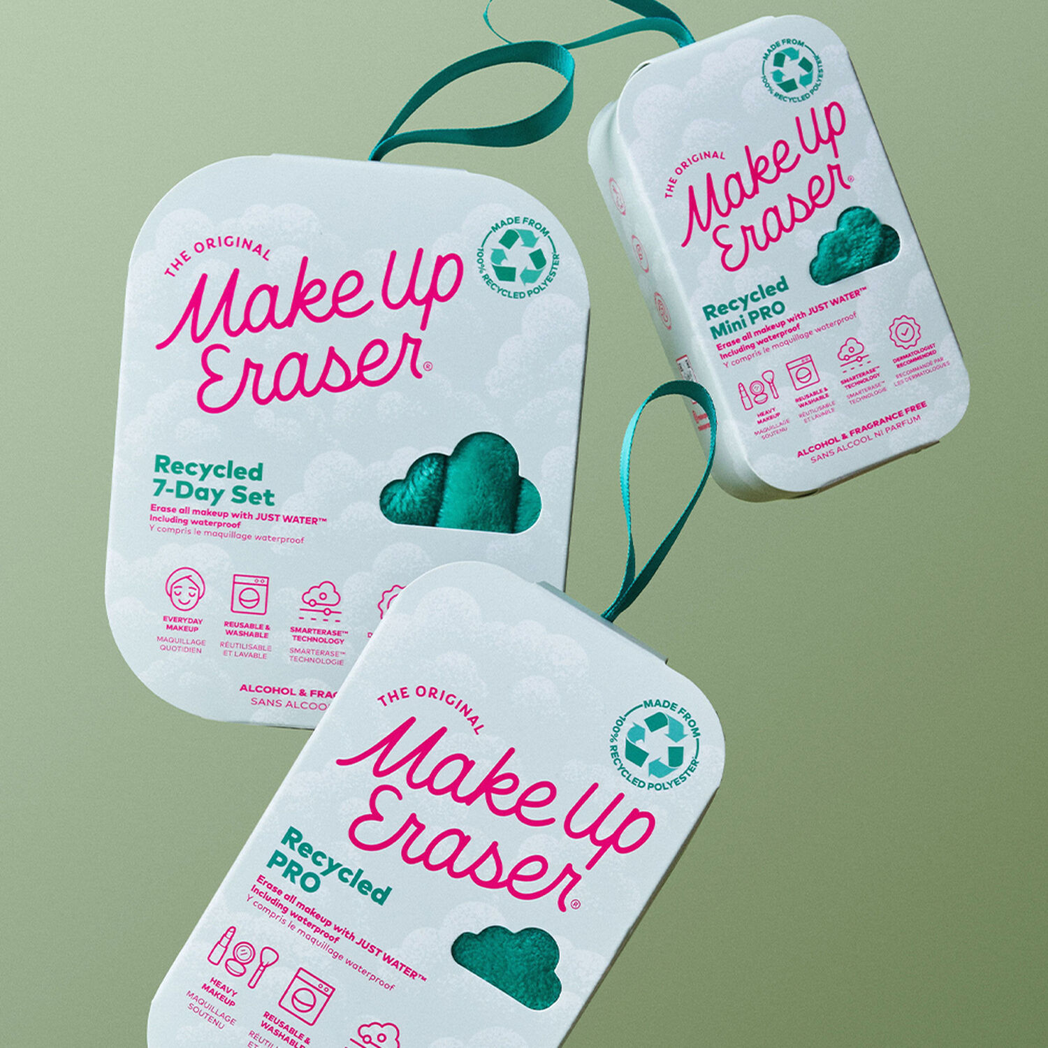 Recycle Green 7-Day Set - Coffret Serviette Démaquillante Réutilisable x7