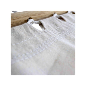 Hamac bois avec toile en coton "Dallas" - 3 m - Ecru