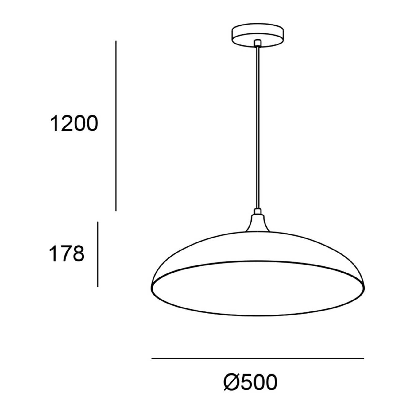 Forlight Korg lampara colgante con pantalla de cuerda natural Ø500mm para bombilla E27