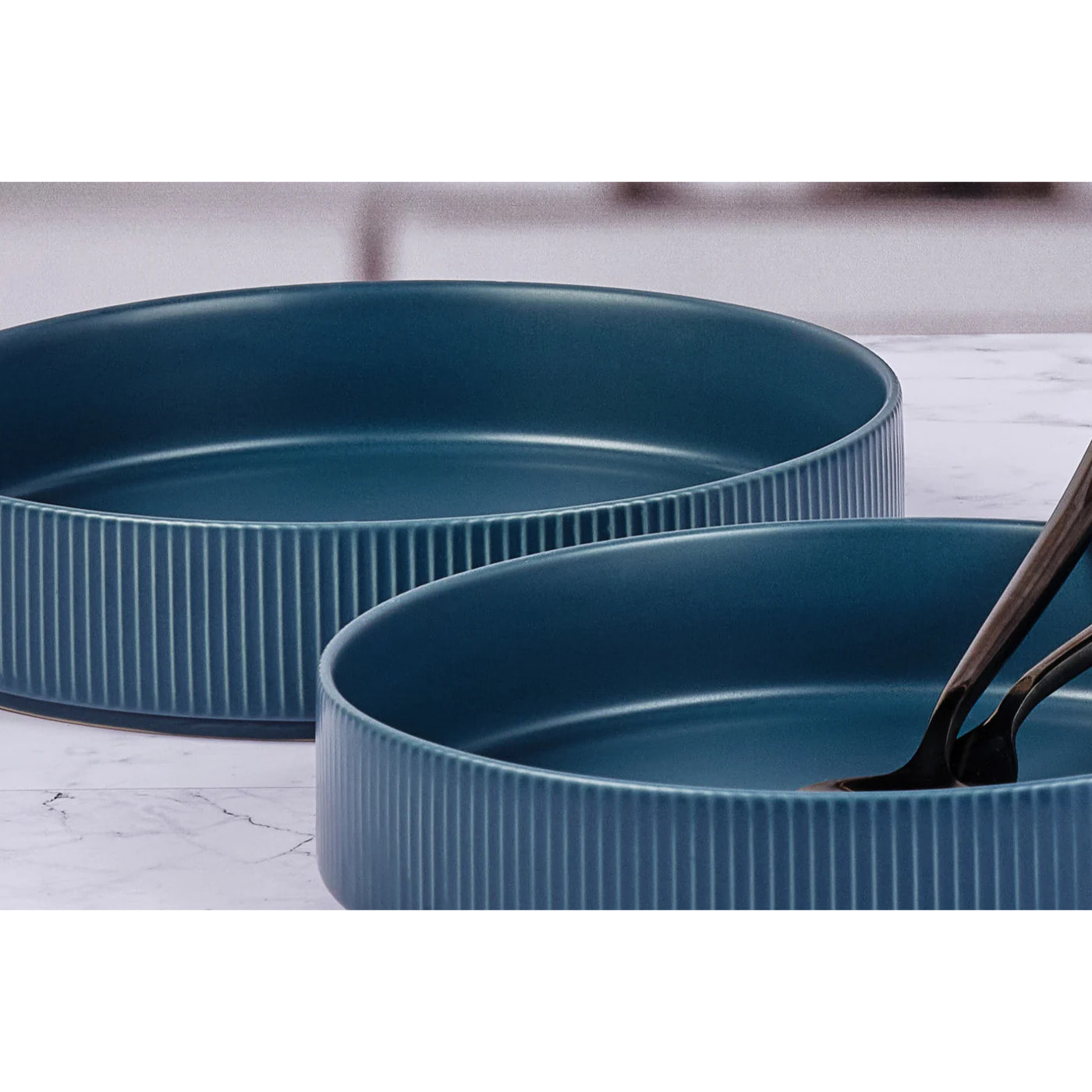 Assiette creuse SCANDI Ø21,5cm - 4 pièces - Marine
