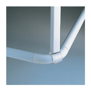 Support de plafond pour barre de douche modèle MAGIC UNIVERSAL Blanc Spirella