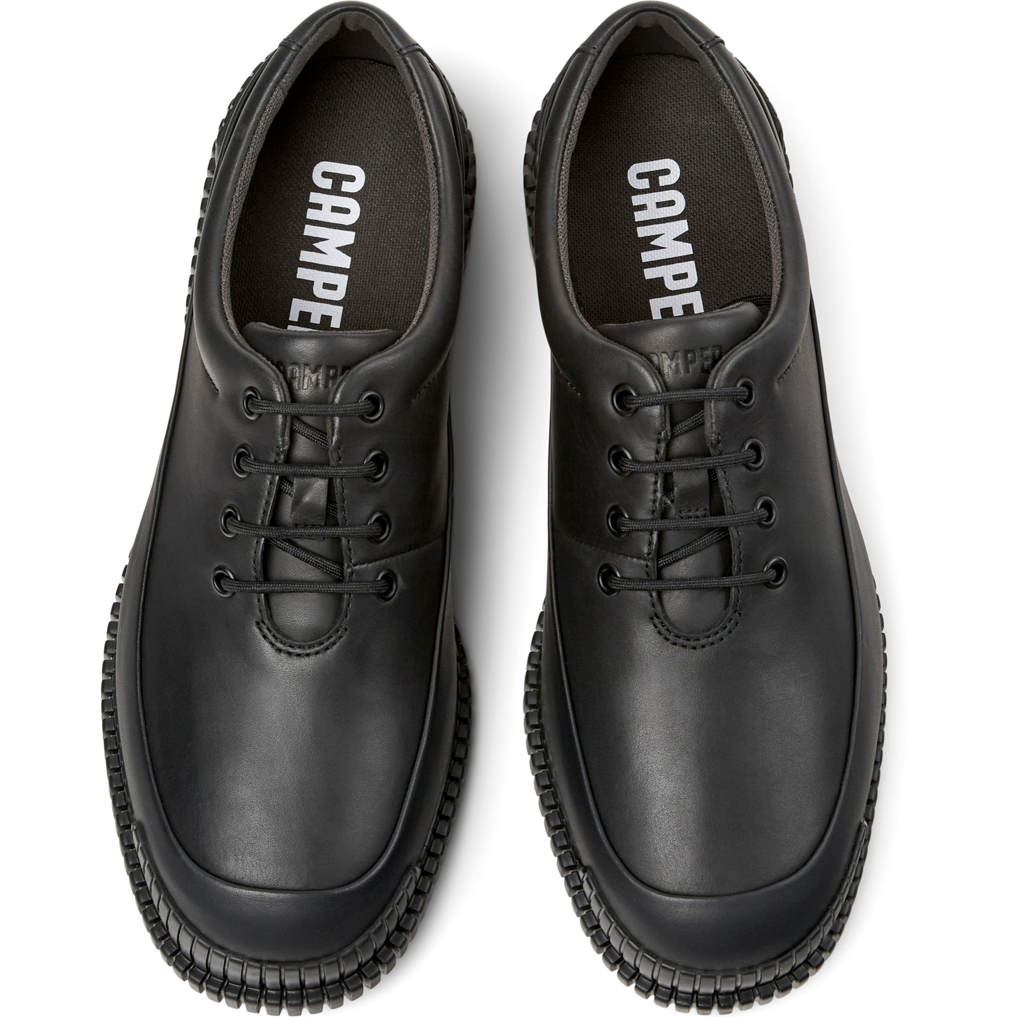 Zapatos de cordones - CAMPER Pix - Negro - Cuero liso