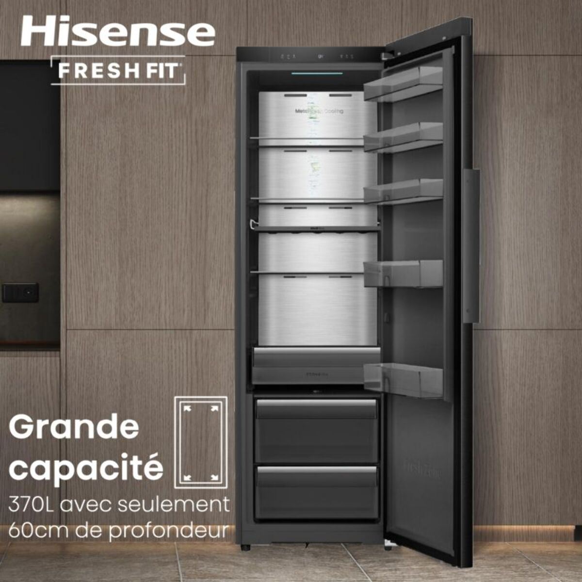 Réfrigérateur 1 porte HISENSE RL5K370GSFC freshfit