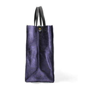 Borsa a mano da donna Made in Italy - Modello Ereva - 100% pelle - 34.5 x 32.0 x 17.0 cm