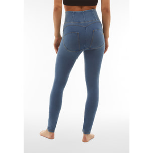 Jeggings push up WR.UP® curvy vita alta con zip gamba skinny