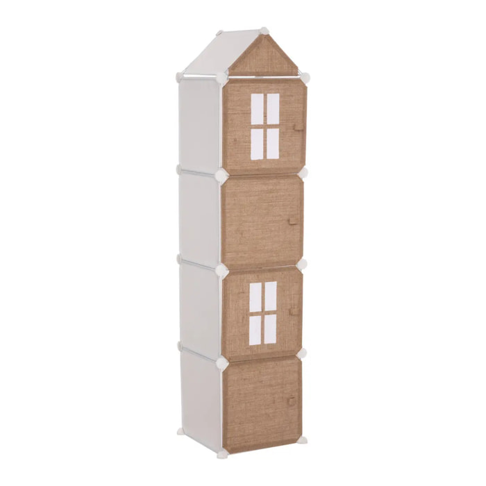 Rangement enfant "Colonne" jute 34x140cm